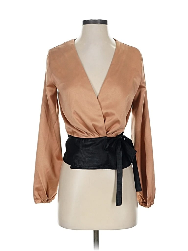 FAVLUX FASHION Pre-owned Long Sleeve Blouse In Brown