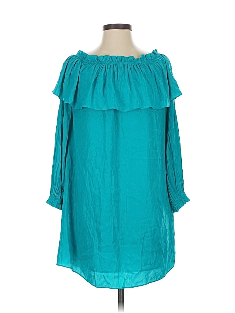 Pre-owned Lilly Pulitzer 3/4 Sleeve Blouse In Blue