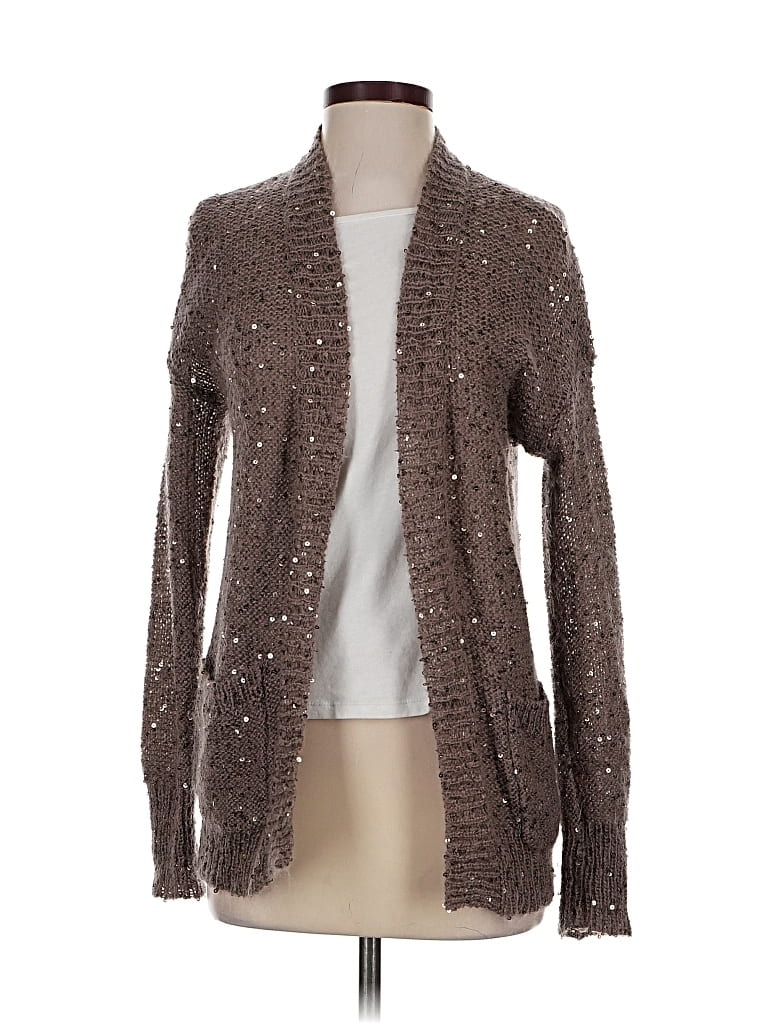 Pre-owned Express Cardigan Sweater In Brown