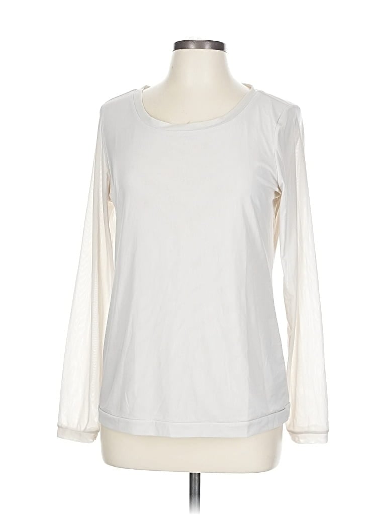 Click to view more detailed imagery on our partner's website Pre-owned Tribal Long Sleeve Top Ivory Crew Neck Tops In White