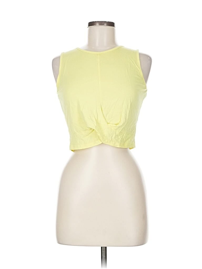 Pre-owned Unbranded Sleeveless T-shirt In Yellow