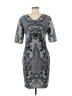 Baraschi 100% Polyester Paisley Gray Casual Dress Size 8 - photo 2
