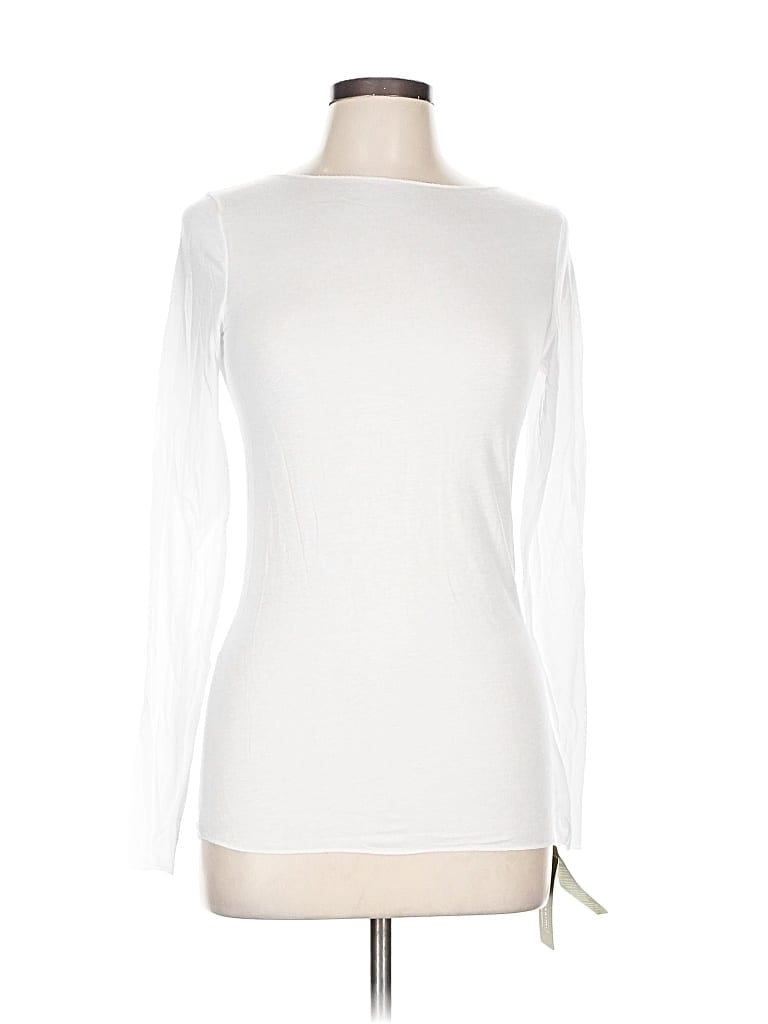 Pre-owned Unbranded Long Sleeve T-shirt In White