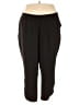 John Mark Solid Black Casual Pants Size 3X - photo 1