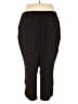 John Mark Solid Black Casual Pants Size 3X - photo 2