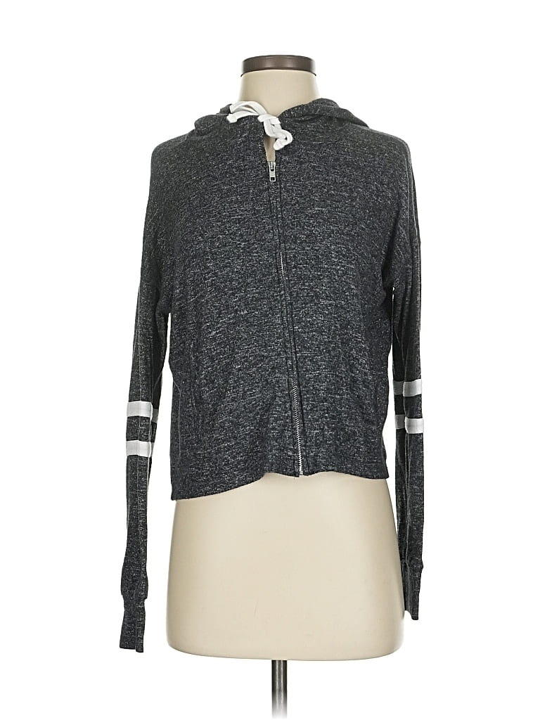 Pre-owned American Eagle Shoes Zip Up Hoodie In Gray