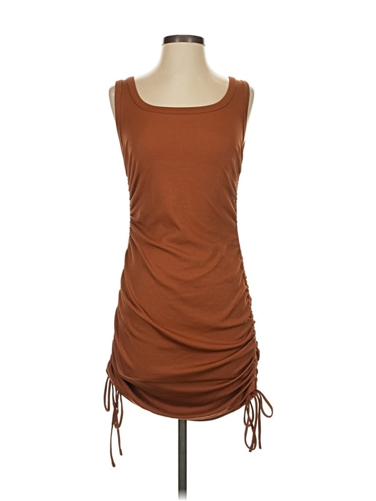 Pre-owned Btfbm Casual Dress In Brown
