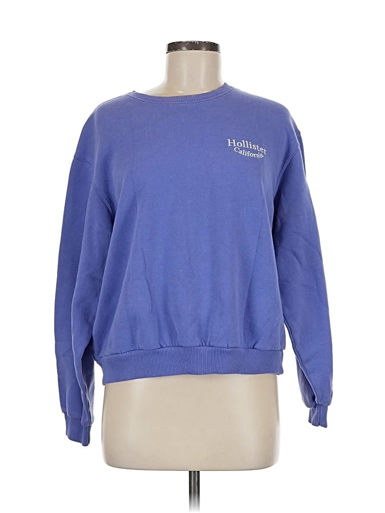 Pre-owned Hollister Sweatshirt In Blue