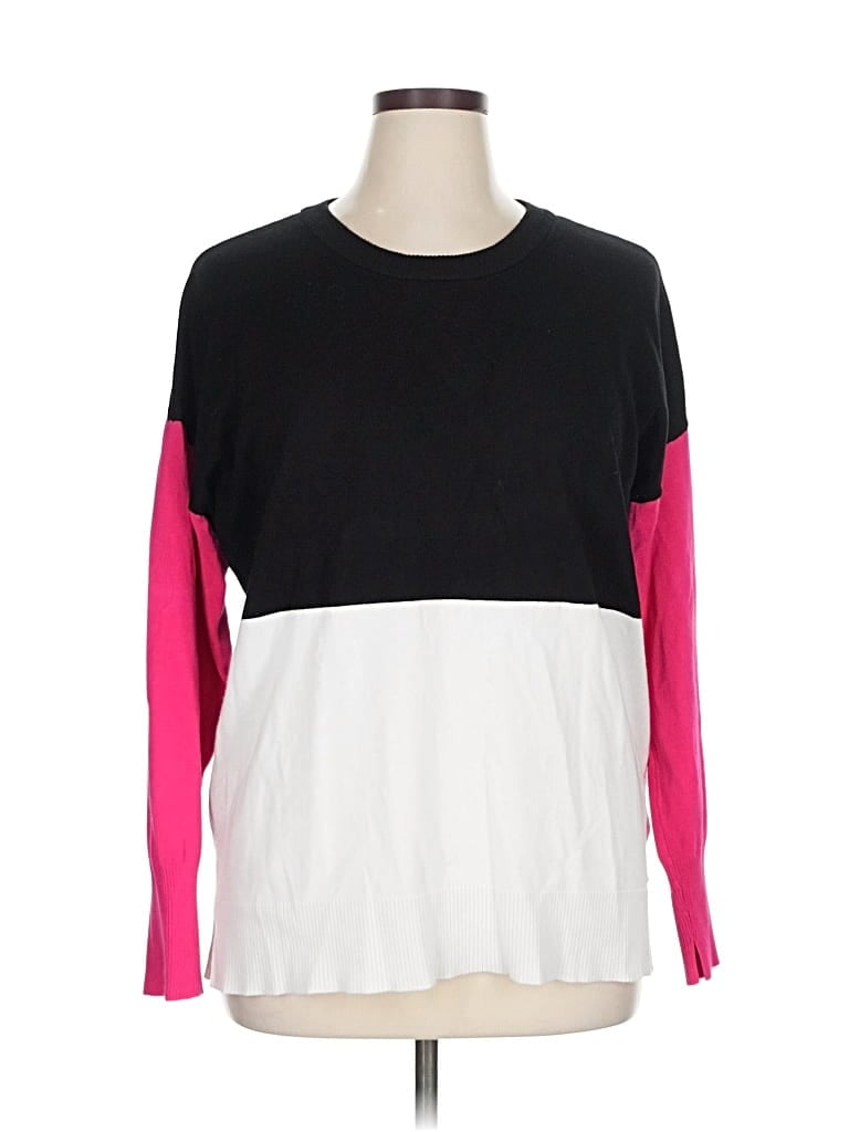 Pre-owned Dkny Pullover Sweater In Pink