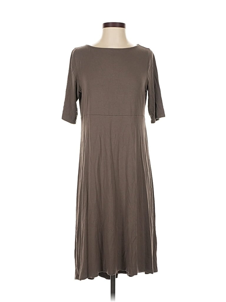 Pre-owned Eileen Fisher Casual Dress In Brown
