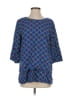 Escapada 100% Rayon Blue 3/4 Sleeve Blouse Size XS - photo 1