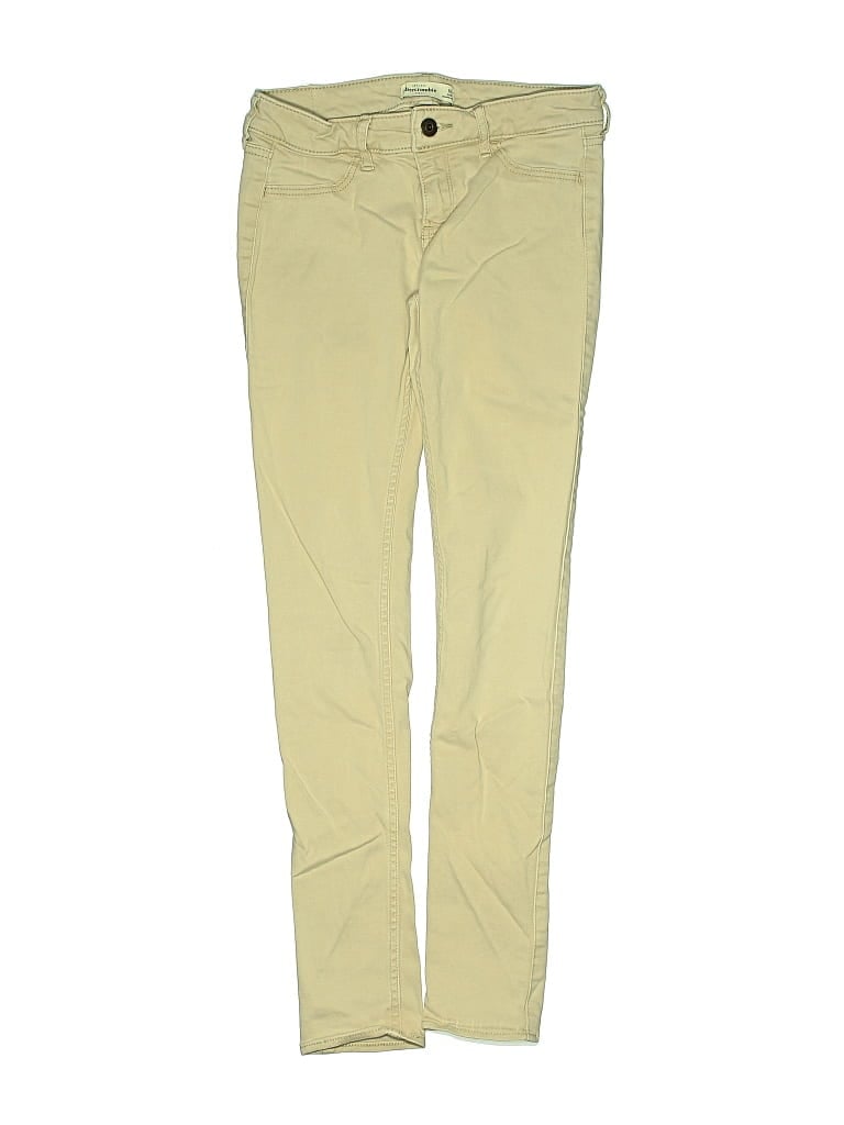 Pre-owned Abercrombie Kids' Khaki Pant In Yellow