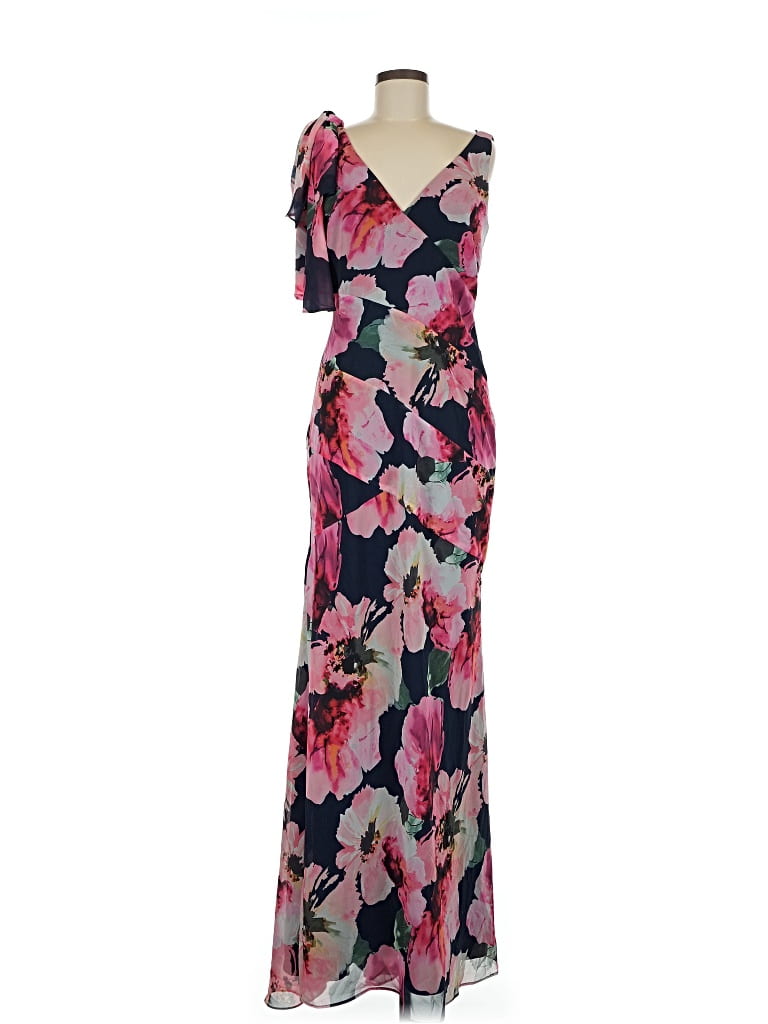 Pre-owned Carmen Marc Valvo Cocktail Dress In Pink