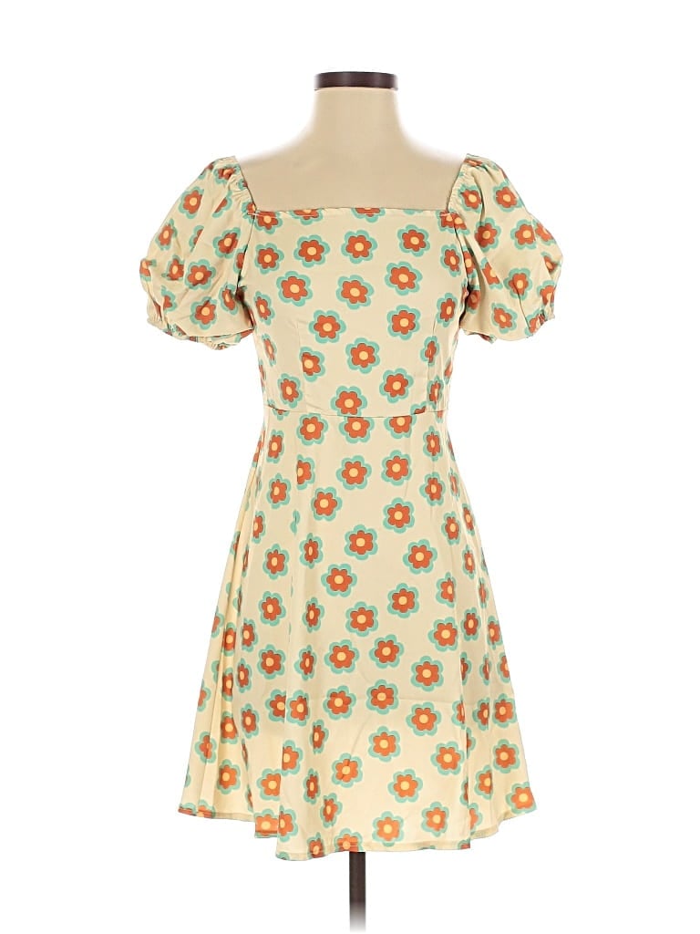 Pre-owned Assorted Brands Casual Dress In Orange