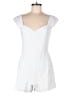 Alice + Olivia 100% Polyester Solid White Romper Size 8 - photo 1