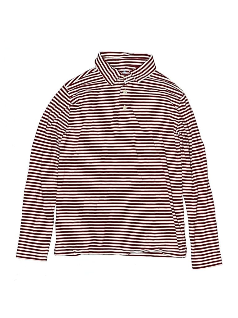 Pre-owned Crewcuts Kids' Long Sleeve Turtleneck In Burgundy