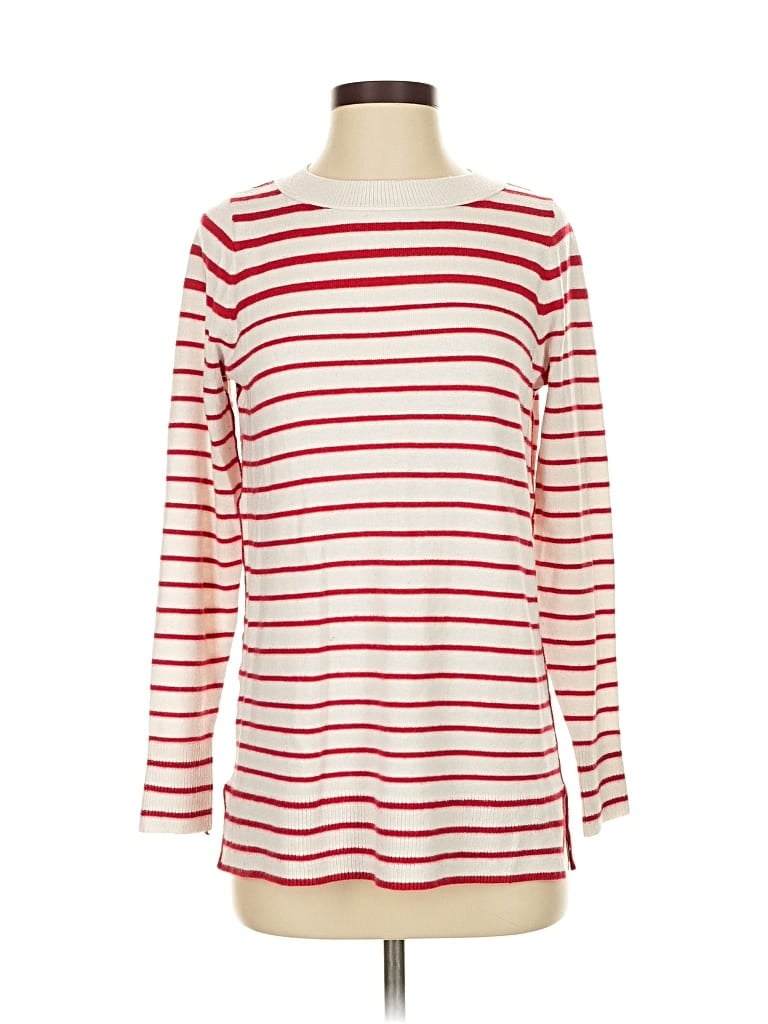 Pre-owned Ann Taylor Loft Pullover Sweater In Red