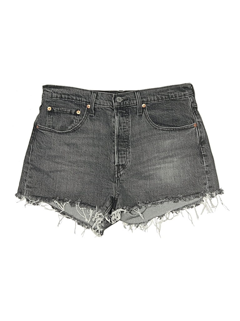 Click to view more detailed imagery on our partner's website Pre-owned Levi's Denim Shorts In Gray