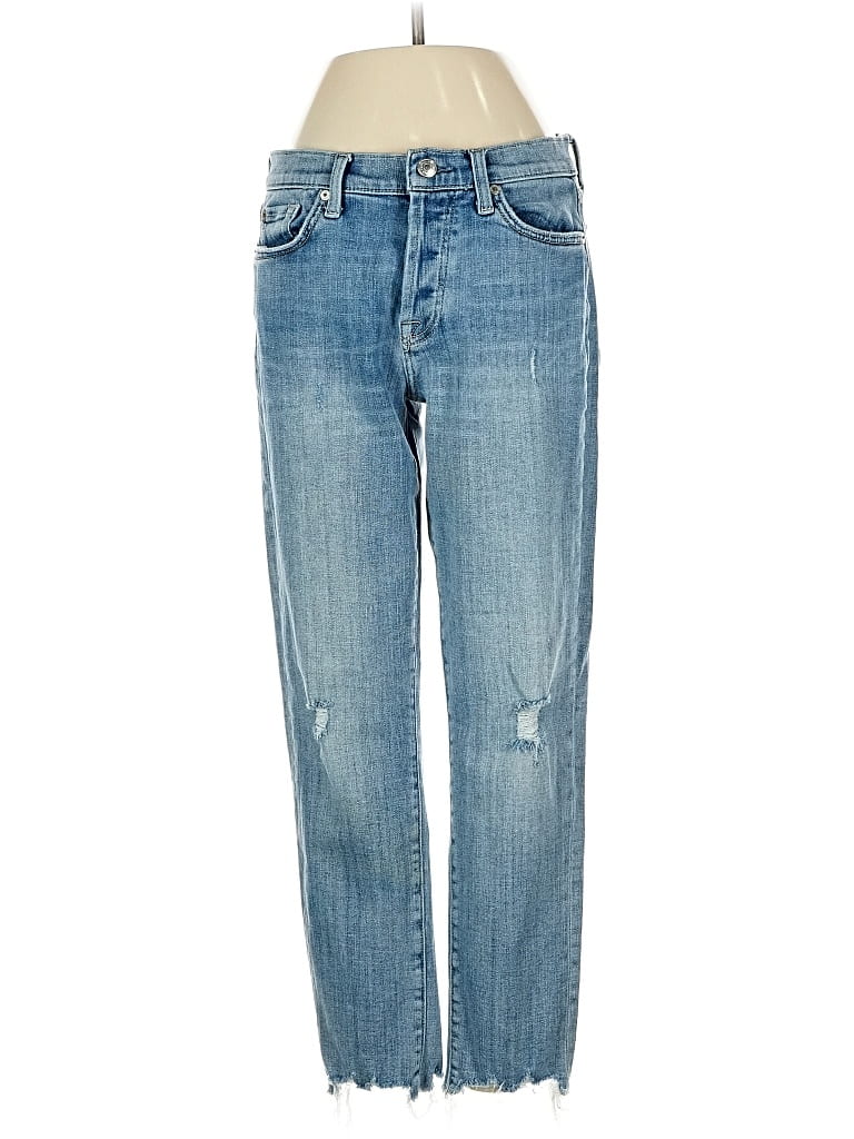 Pre-owned 7 For All Mankind Jeans In Blue