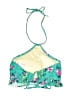 Johnson Floral Green Swimsuit Top Size L - photo 2