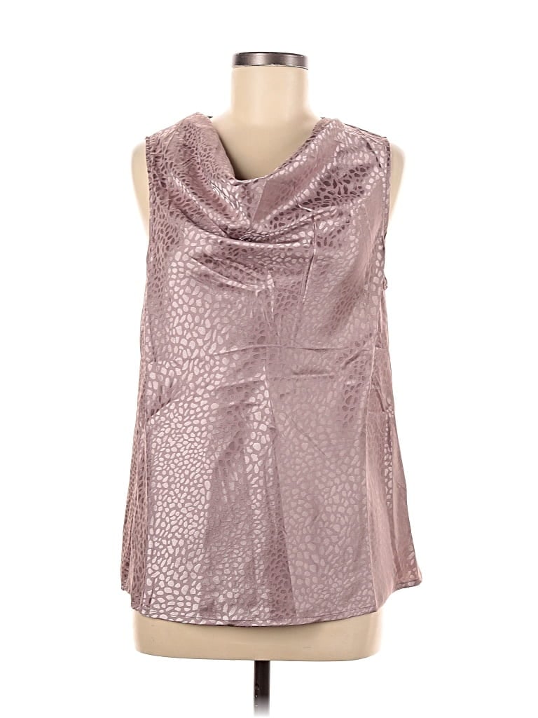 Pre-owned Andree By Unit Sleeveless Blouse In Silver