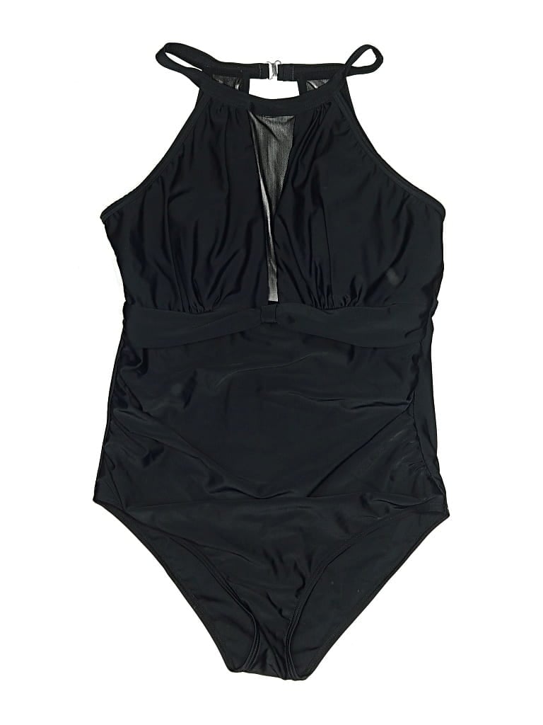 Pre-owned Unbranded One Piece Swimsuit In Black