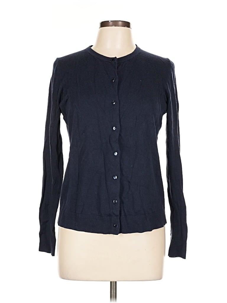 Pre-owned Ann Taylor Factory Cardigan Sweater In Blue