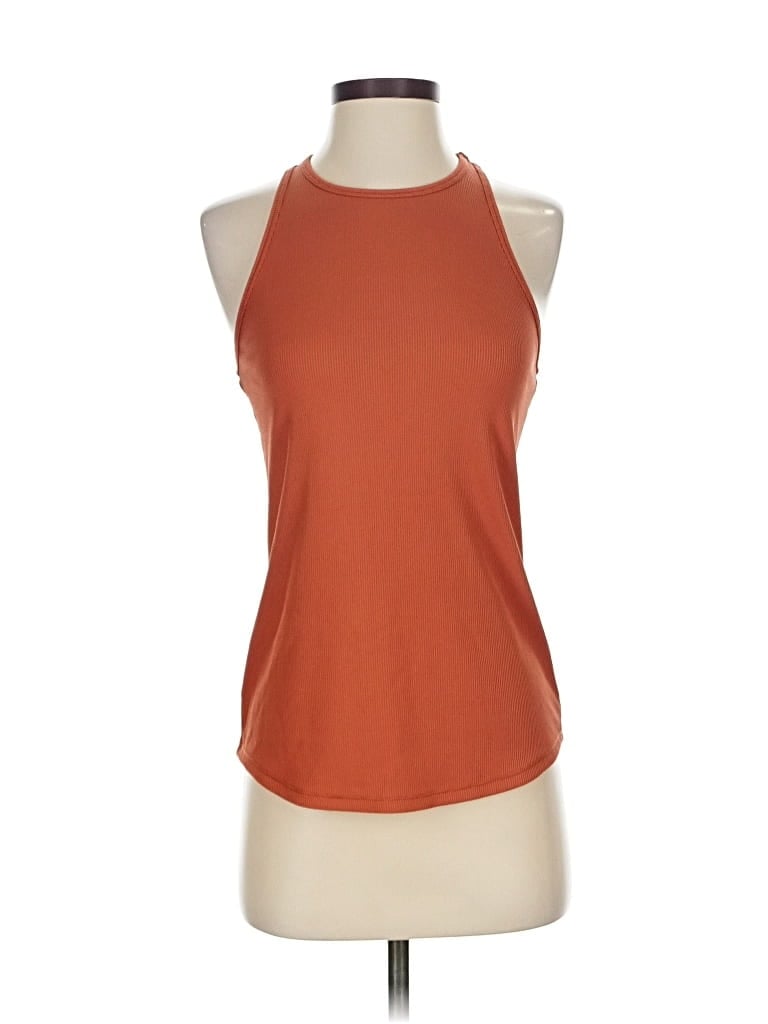 Pre-owned All In Motion Tank Top Orange Halter Neckline Tops