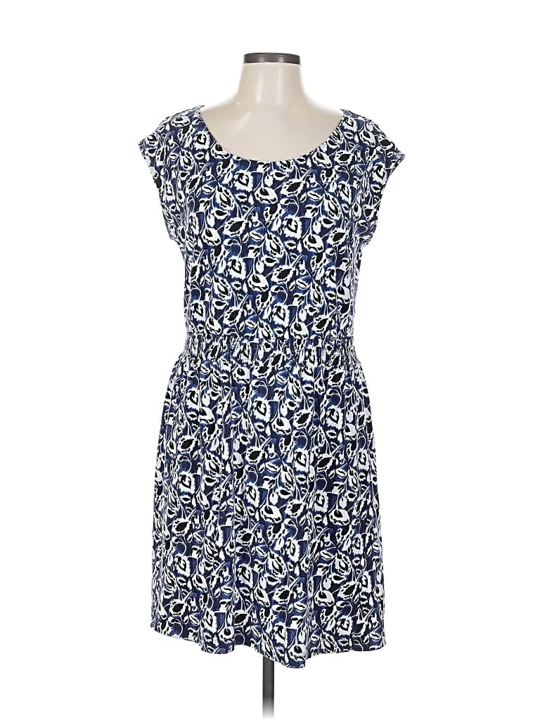 Pre-owned Ann Taylor Loft Outlet Casual Dress In Blue