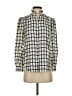 Joie 100% Viscose Checkered-gingham Ivory Long Sleeve Blouse Size XXS - photo 1