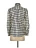 Joie 100% Viscose Checkered-gingham Ivory Long Sleeve Blouse Size XXS - photo 2