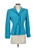 Kasper A.S.L. 100% Silk Teal Silk Blazer Size 4 (petite) - photo 1