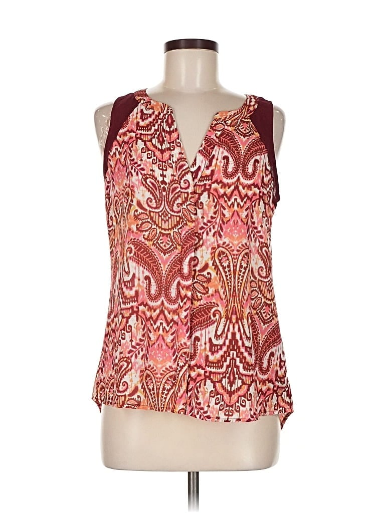 Pre-owned Sanctuary Sleeveless Blouse In Red