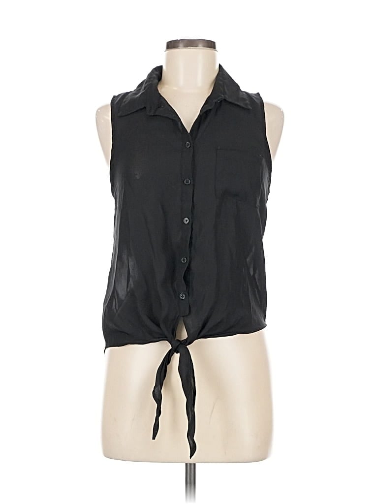 WET SEAL Pre-owned Sleeveless Blouse In Black
