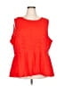 Lane Bryant Orange Sleeveless Blouse Size 30 - 32 Plus - photo 1