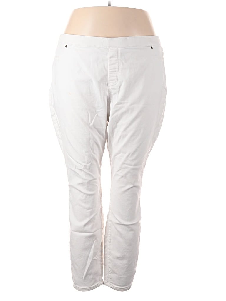 Pre-owned Simply Vera Vera Wang Jeggings In White
