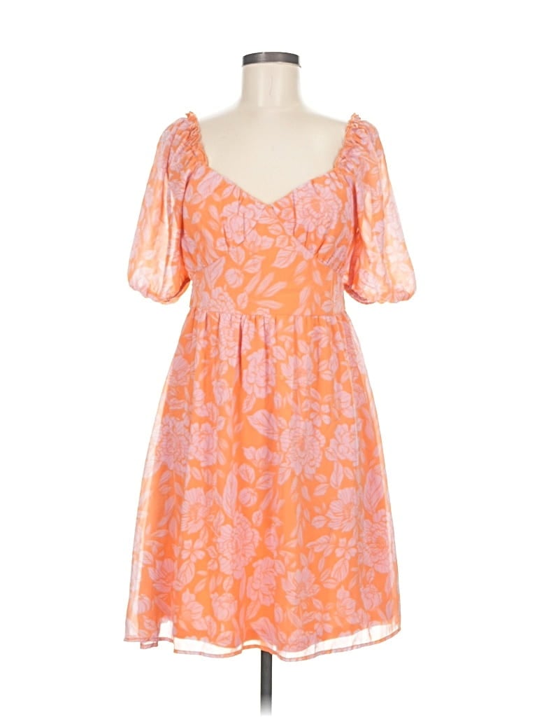 Click to view more detailed imagery on our partner's website Pre-owned Jessica Simpson Cocktail Dress In Orange