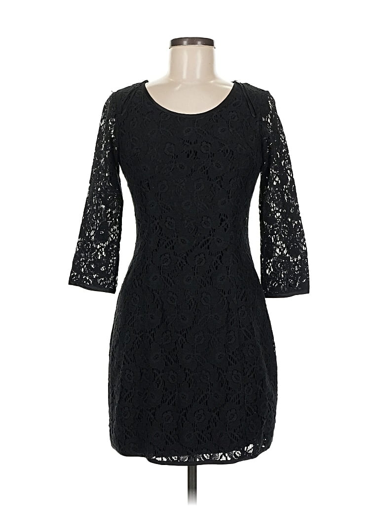 Pre-owned Massimo Dutti Cocktail Dress In Black