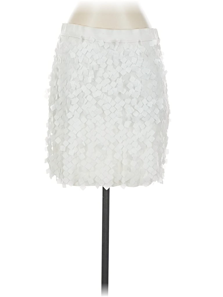 Pre-owned Joe Fresh Formal Skirt In White