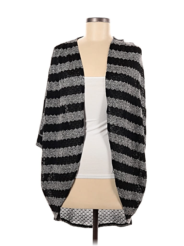 Pre-owned A.n.a. A New Approach Cardigan Sweater In Black