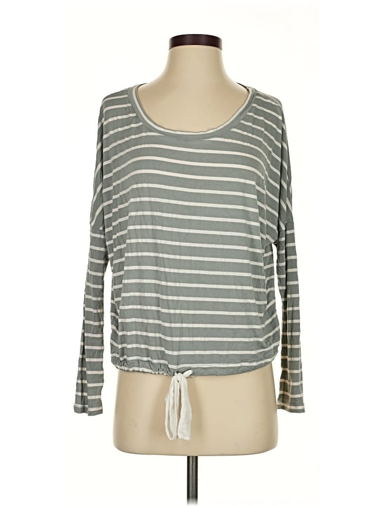Pre-owned Eberjey 3/4 Sleeve T-shirt In Gray