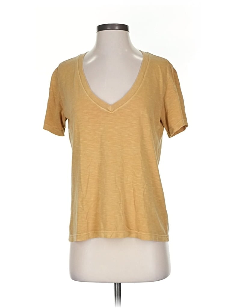 Pre-owned Marine Layer Short Sleeve T-shirt In Gold