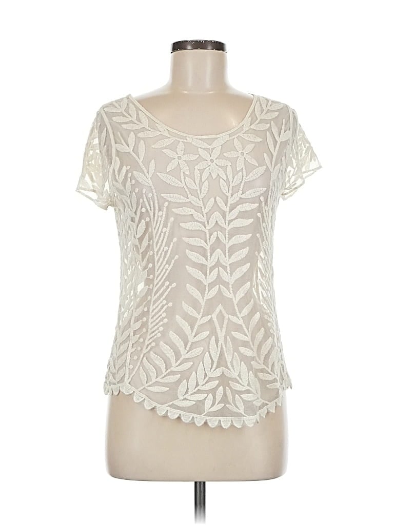 Pre-owned Xhilaration Cardigan Sweater In White