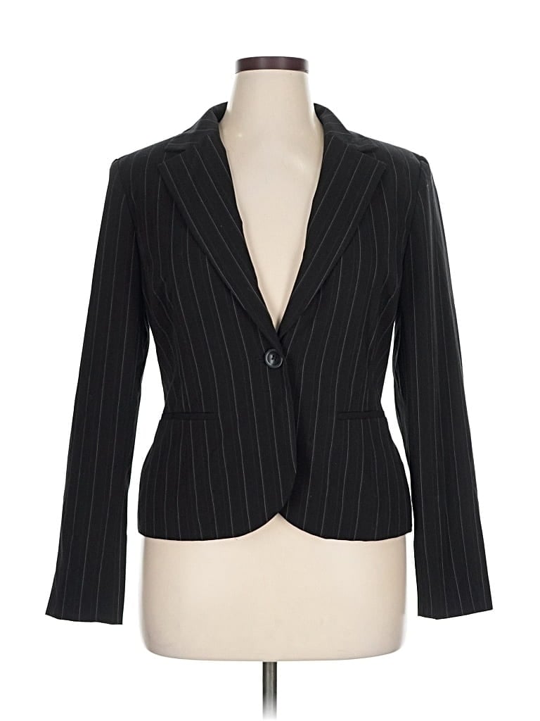 Pre-owned Style & Co Blazer Jacket In Black