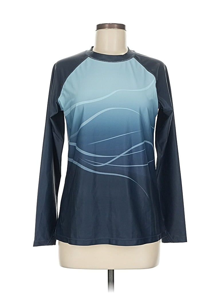 Pre-owned Assorted Brands Long Sleeve T-shirt In Blue