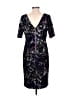 Donna Ricco 100% Polyester Print Black Cocktail Dress Size 6 - photo 2