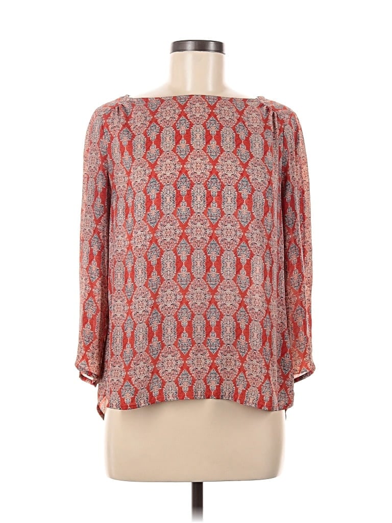 Pre-owned The Limited 3/4 Sleeve Blouse In Red