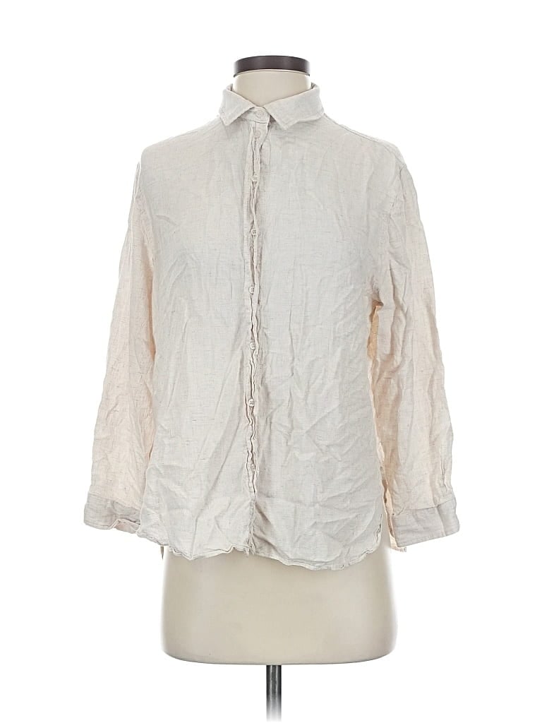 Click to view more detailed imagery on our partner's website Pre-owned Grade & Gather 3/4 Sleeve Blouse In White