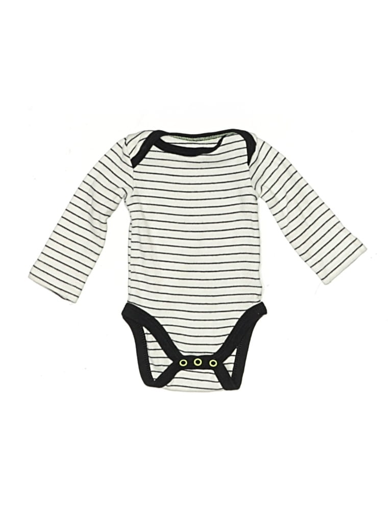 Pre-owned Cat & Jack Babies' Long Sleeve Onesie In Gray