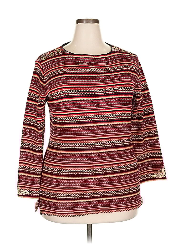 ST. JOHN COLLECTION BY MARIE GRAY Pre-owned Pullover Sweater In Red